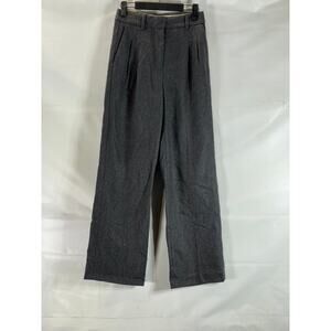 Aritzia Charcoal Wide Leg Pants